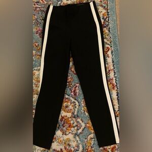 Rag & Bone high rise Black and white Simone skinny pants 
Stripe on the side